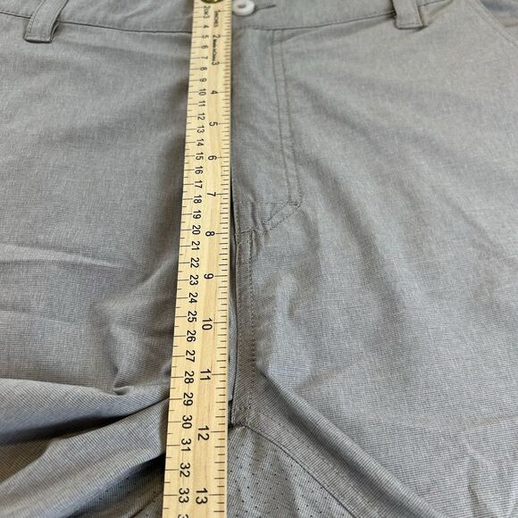 HUK Mens Performance Fishing Shorts Light Brown Gray Size XL - Picture 4 of 9